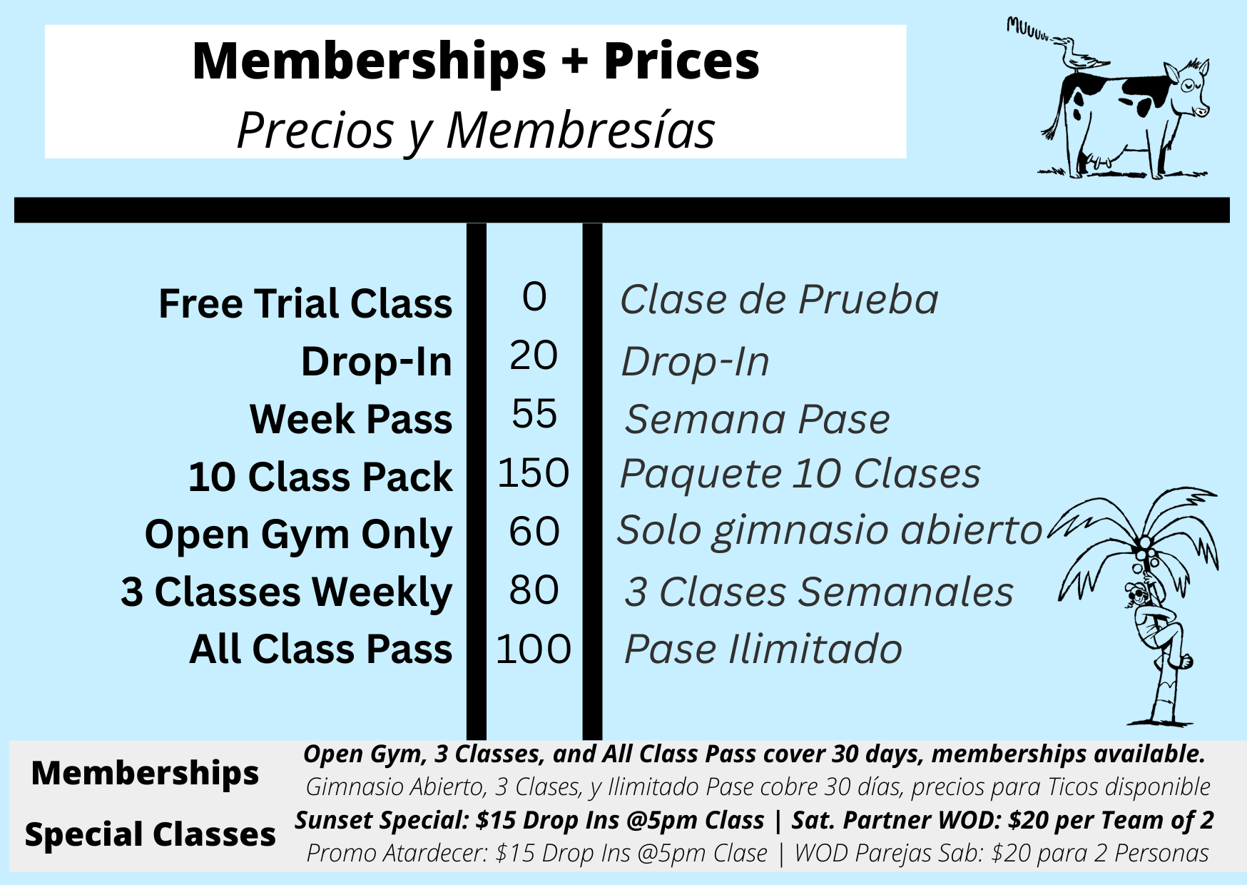 PricesnMemberships